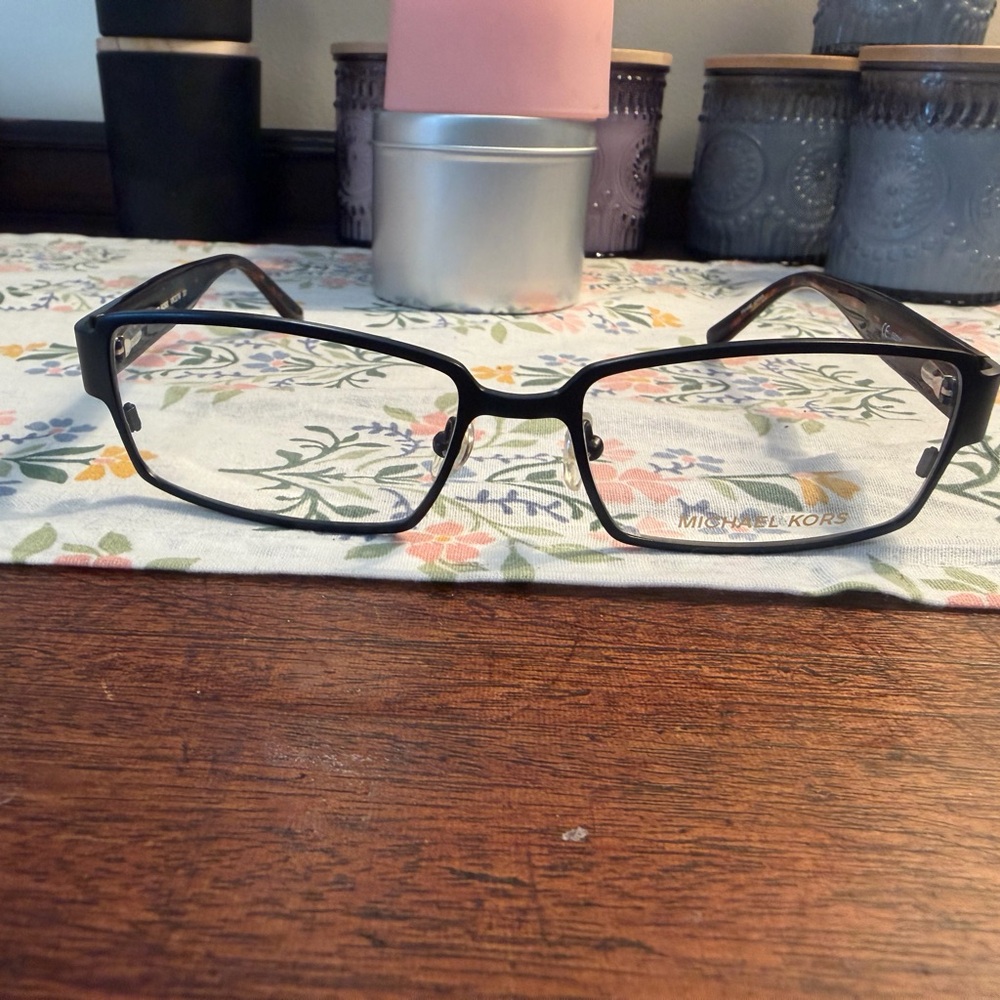 Michael Kors Black Rectangular Eyeglasses - image 1